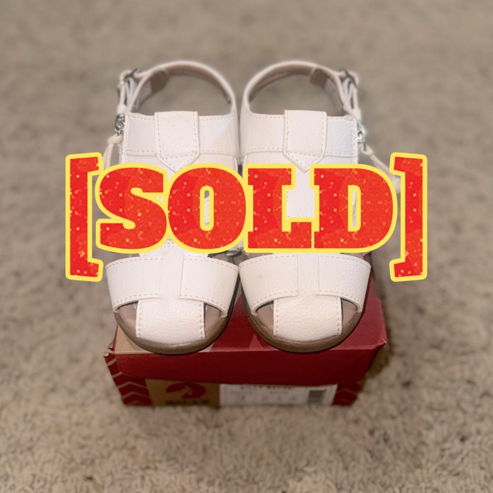 [SOLD] Billy Footwear - white Billy Sandal. US Size Toddler 10.
